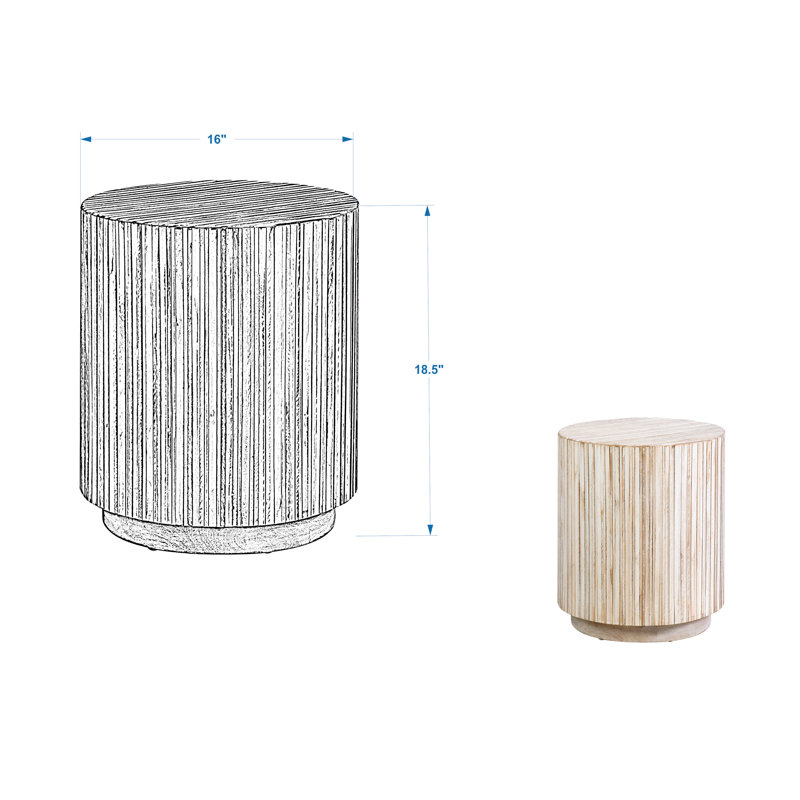 Karle end table with storage discount